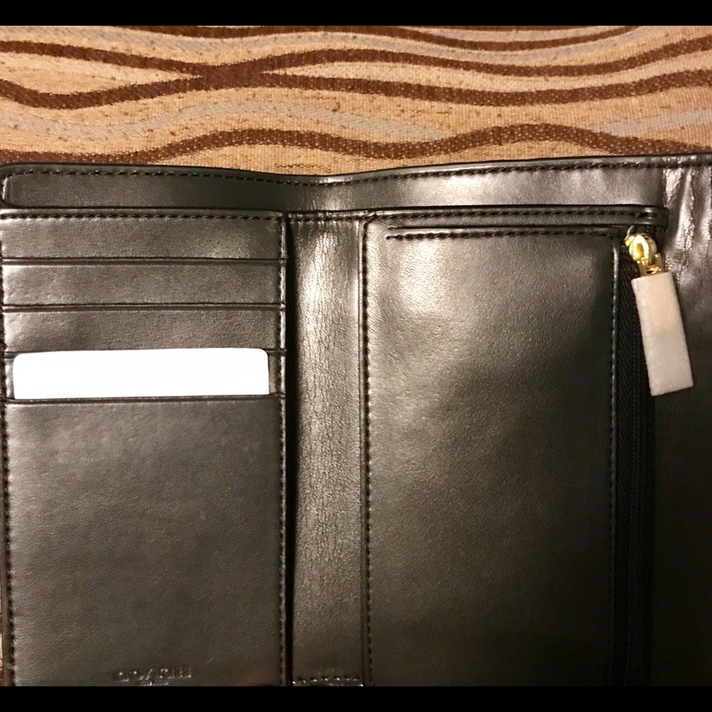 ⚠️LAST ONE⚠️Coach tri-fold wallet blue python look - Picture 6 of 6
